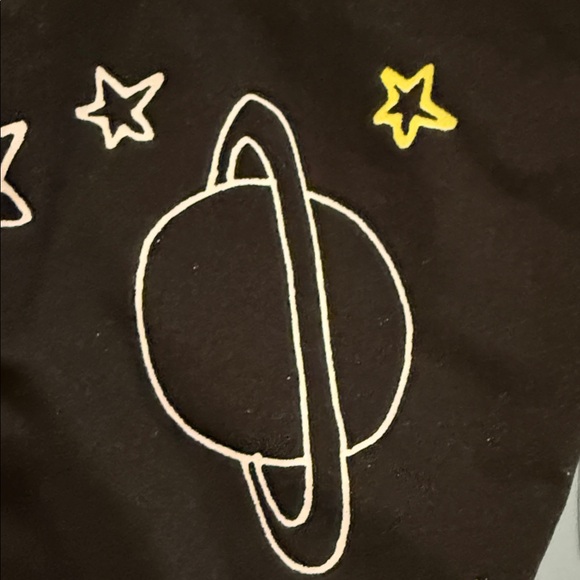 LuLaRoe Black Space-Themed Leggings - Picture 5 of 6